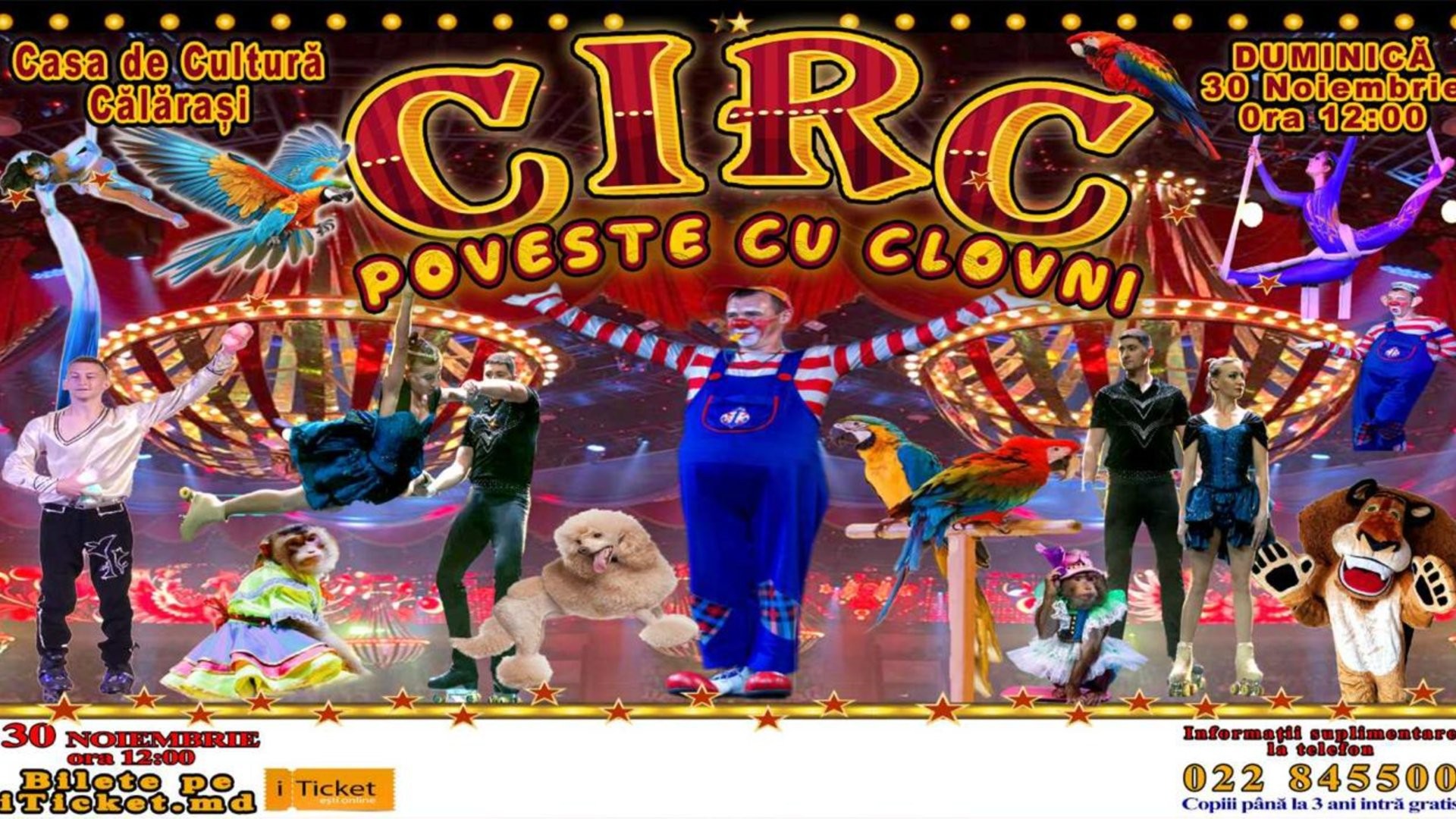 Circ "Poveste cu Clovni" la Călărași
