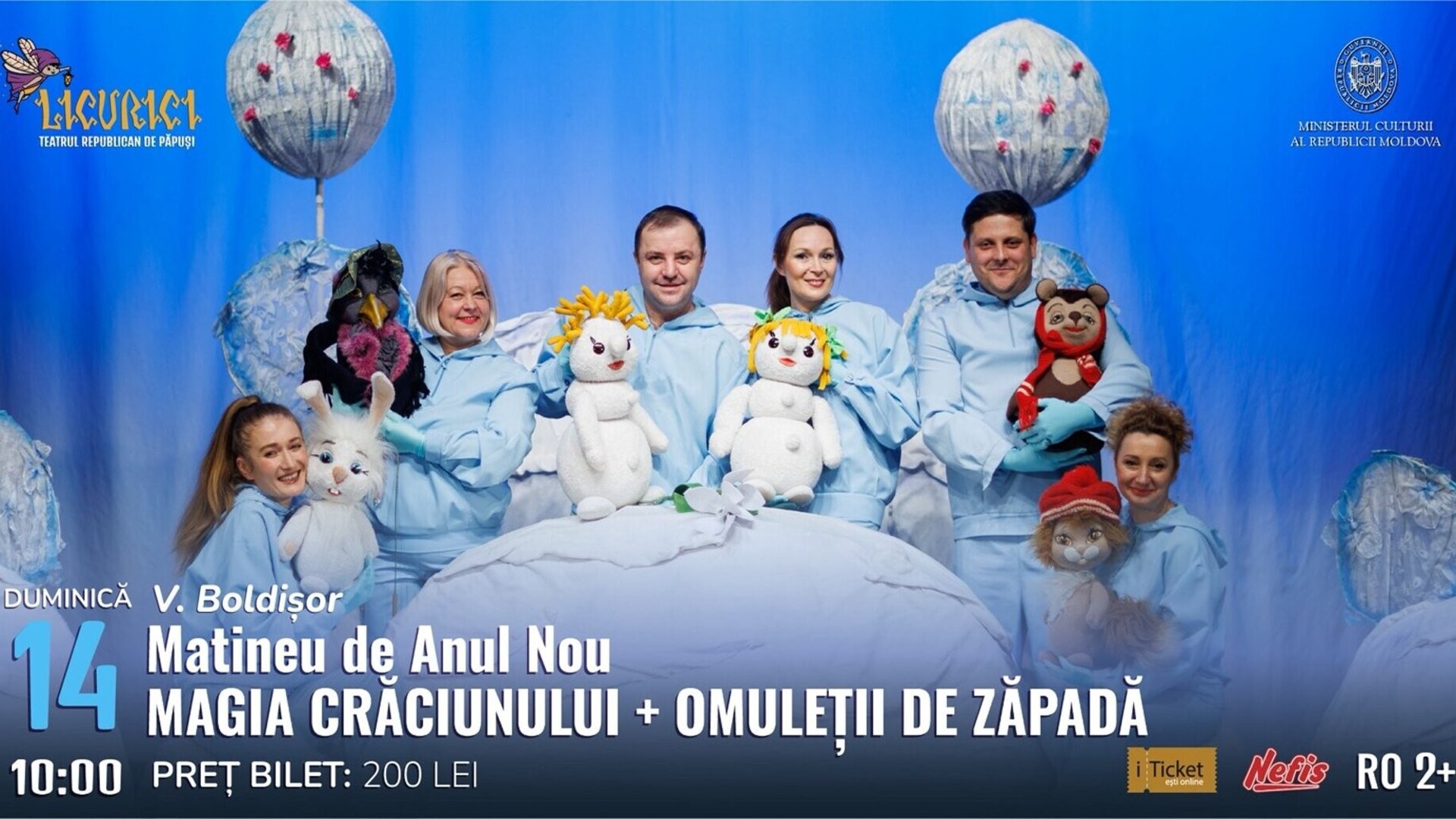Matineu de Anul Nou MAGIA CRĂCIUNULUI + OMULEȚII DE ZĂPADĂ