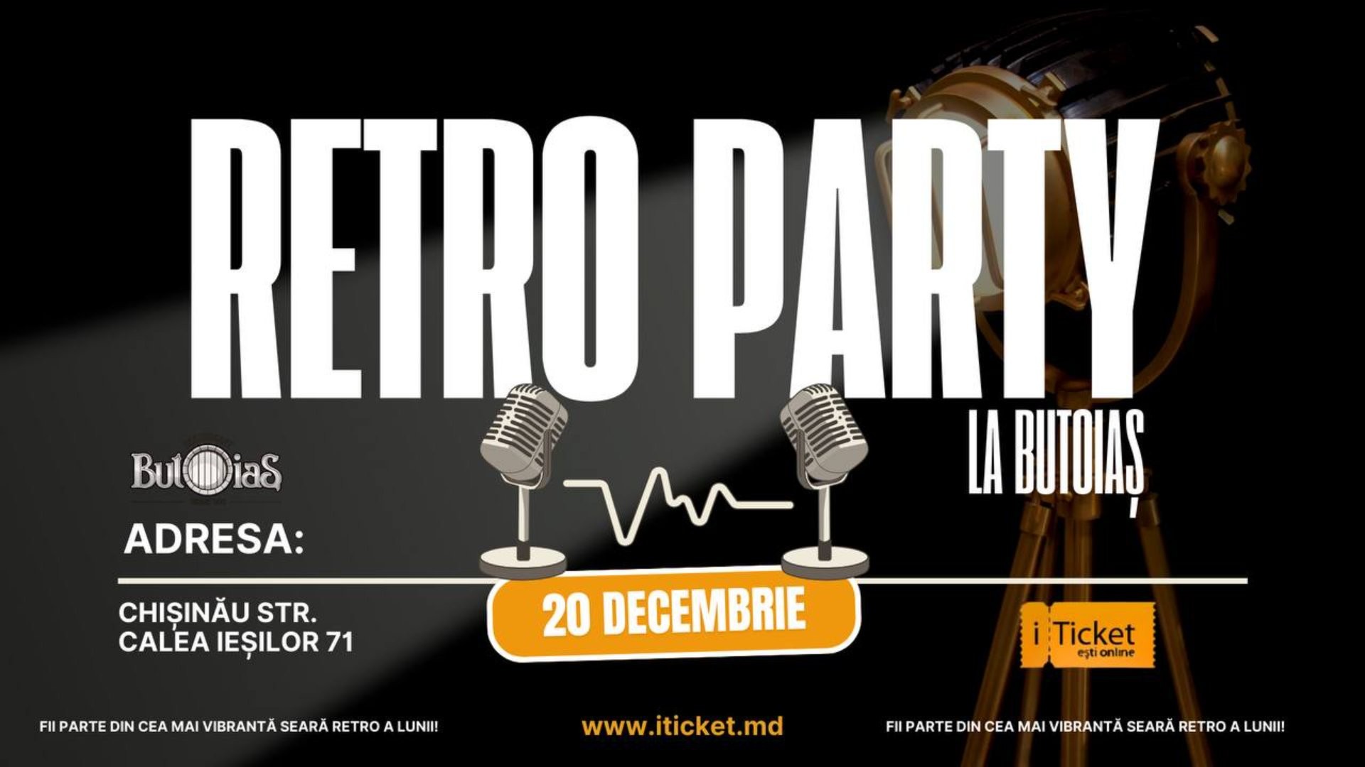 Retro Party! La Butoiaș | 20 Decembrie