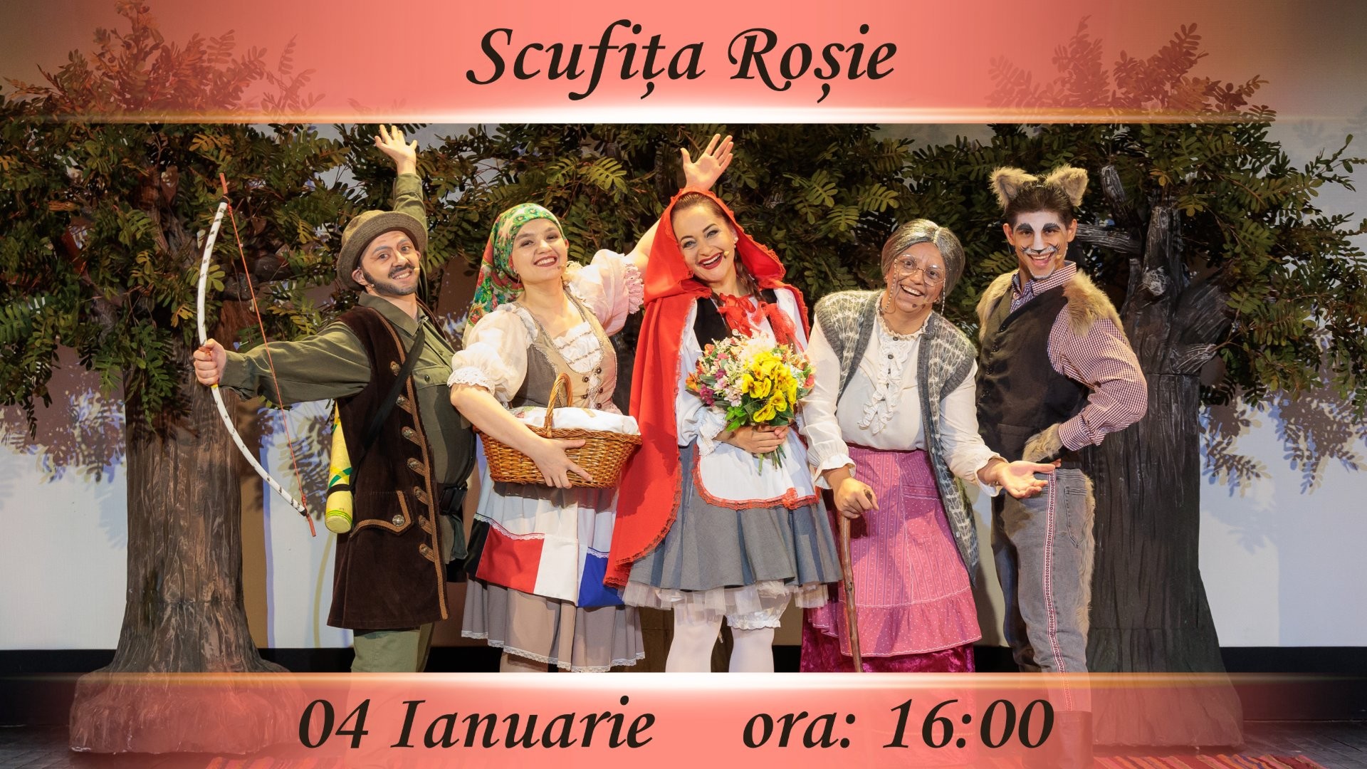 Scufița Roșie - Spectacol Interactiv pentru copii | Teatrul Planeta Clounella | 04 IANUARIE 2026, 16-00
