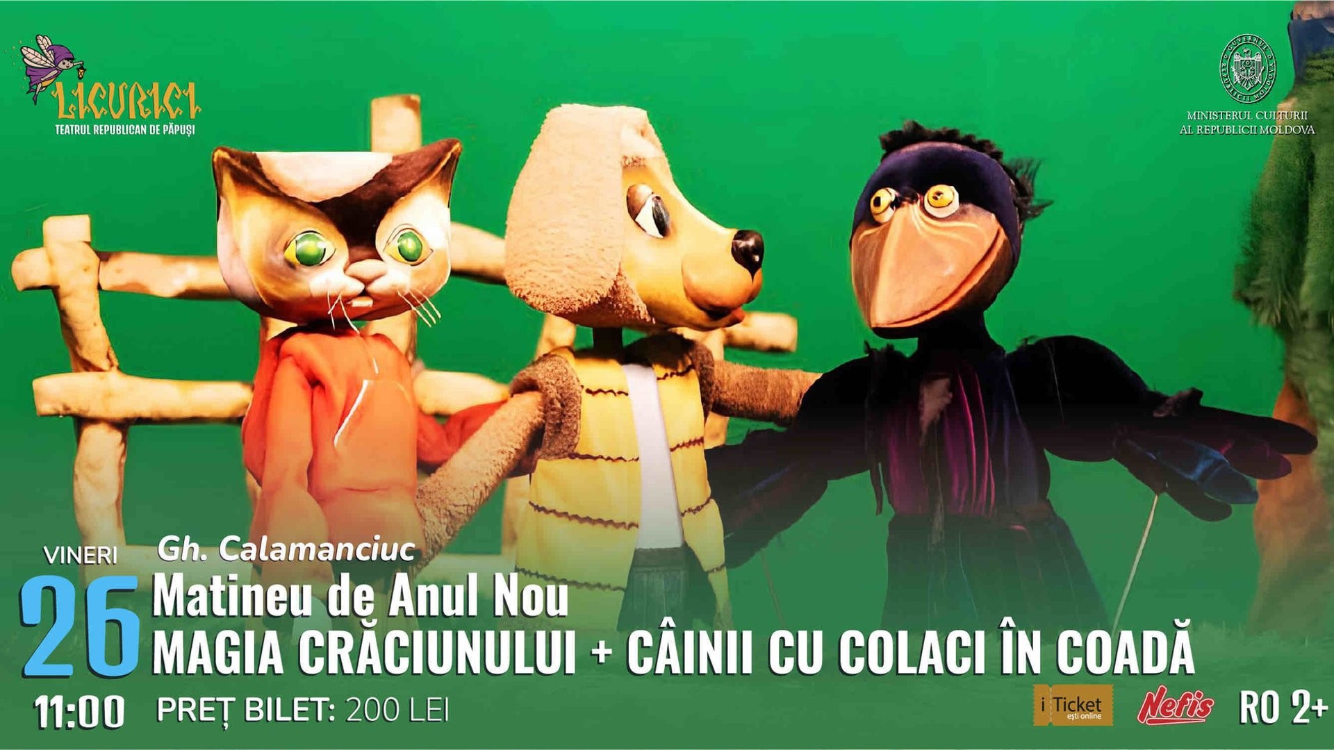 Matineul de Anul Nou „MAGIA CRĂCIUNULUI” + Câinii cu colaci în coadă