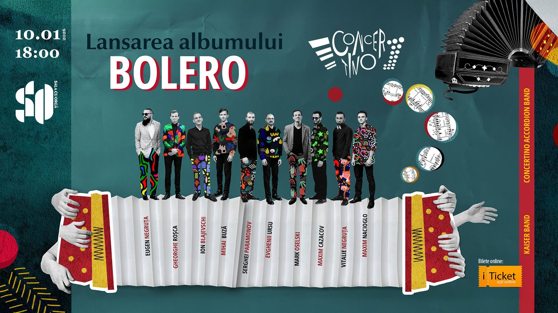 Lansarea albumului Bolero. Concertino Accordion Band
