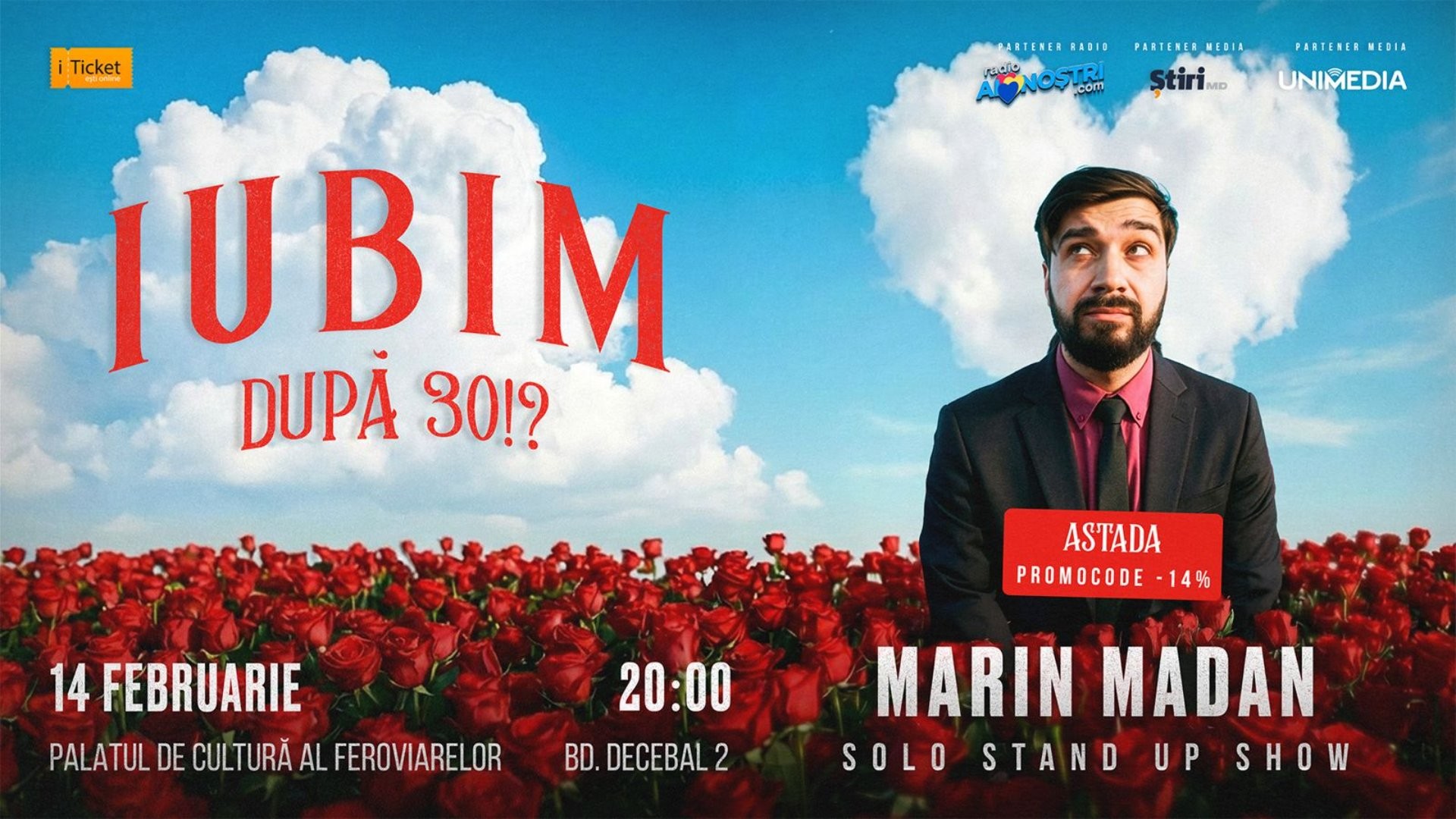 Solo Stand-Up Show Marin Madan – IUBIM după 30?!