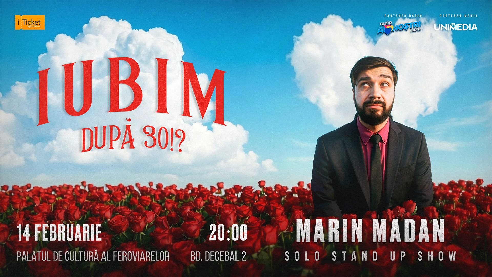 Solo Stand-Up Show Marin Madan – IUBIM după 30?!