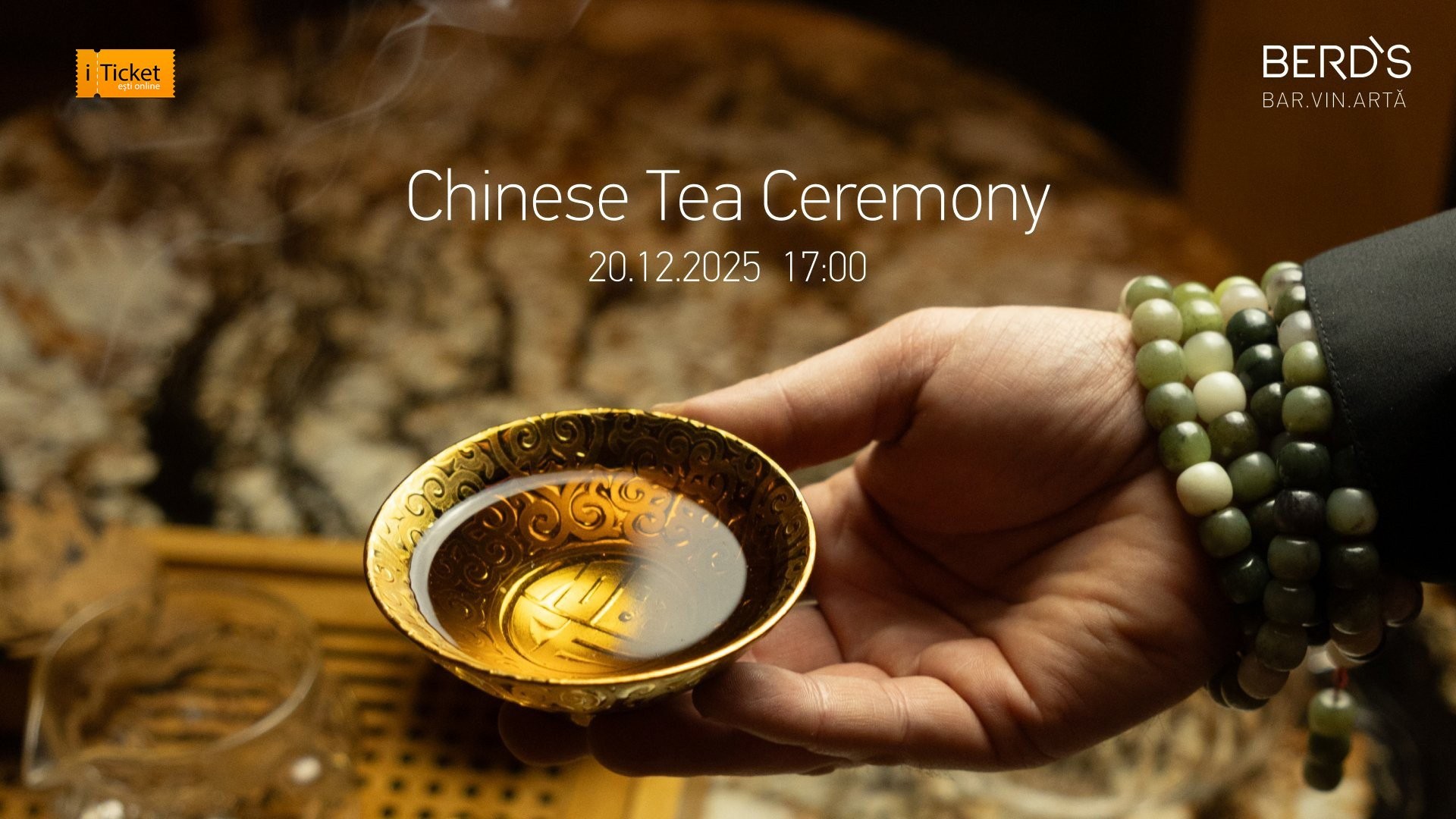 Degustare de Ceai Chinezesc cu Nicolae Bounegru la BERD`S BAR VIN ARTĂ Lounge