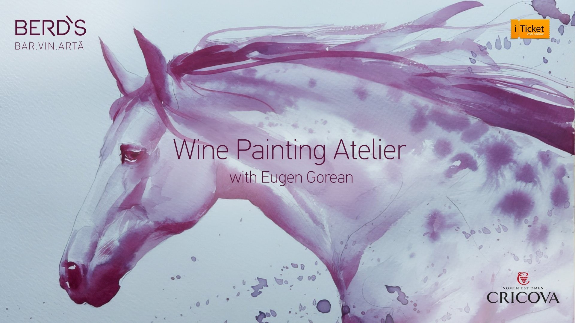 Atelier de Pictură în Vin cu Eugen Gorean la BERD`S BAR VIN ARTA Lounge