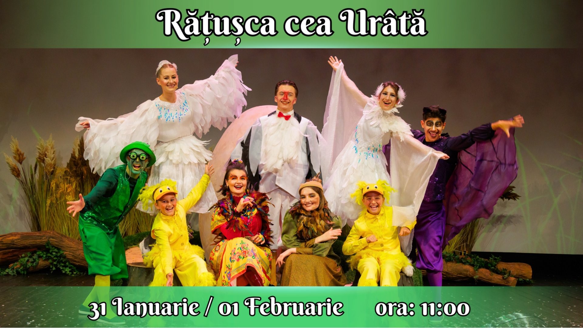 RĂȚUȘCA CEA URÂTĂ - Spectacol Interactiv pentru Copii | Teatrul Planeta Clounella | 31 IAN/01 FEB  2026 | 11-00