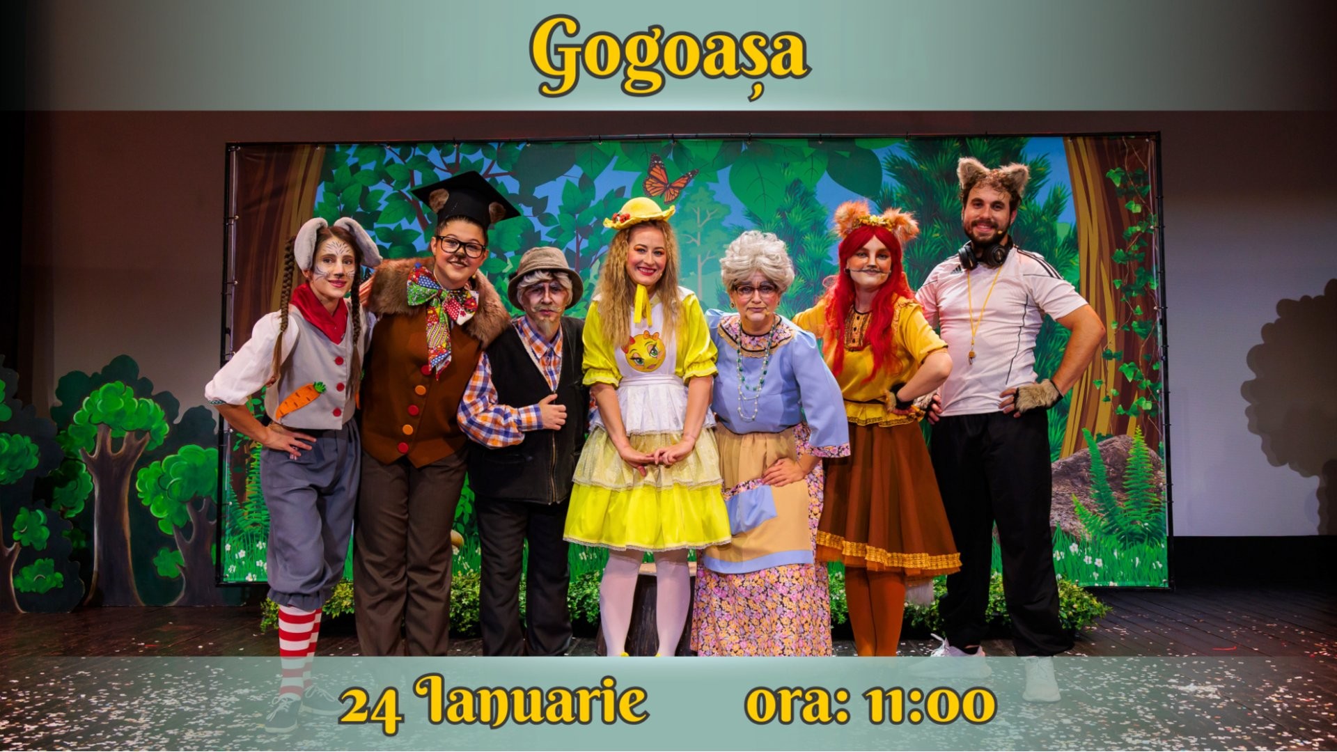 GOGOAȘA - Spectacol Interactiv pentru Copii | Teatrul Planeta Clounella | 24 IANUARIE 2026 | 11-00