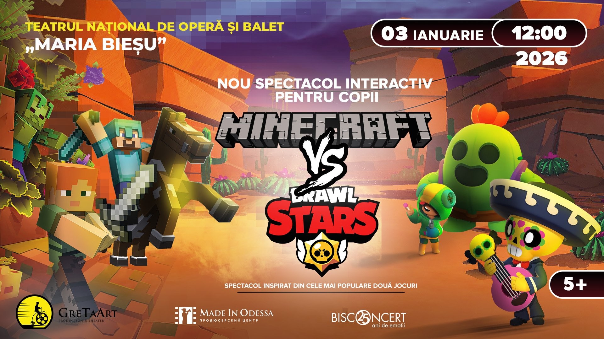 MINECRAFT VS Brawl STARS - Spectacol in limba ro