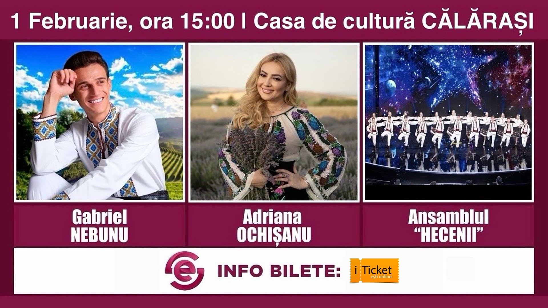 Gabriel Nebunu și Adriana Ochișanu & Ansamblul “Hecenii” la  Călărași