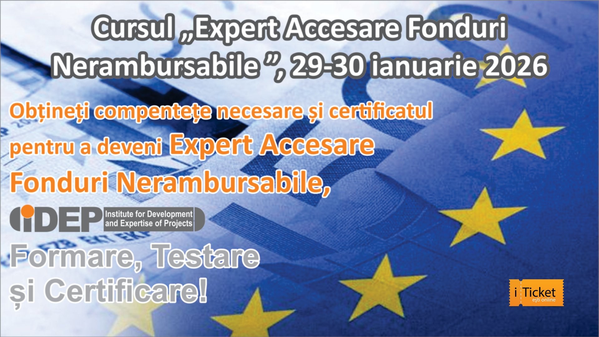 Cursul „Expert Accesare Fonduri Nerambursabile”