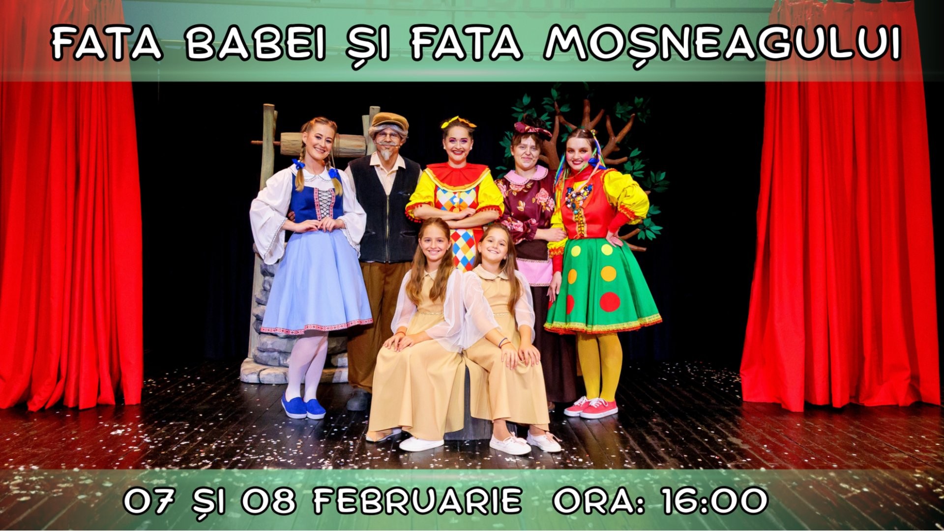 Fata Babei si Fata Mosneagului - Spectacol interactiv pentru Copii | Teatrul Planeta Clounella | 07/08 FEBRUARIE 2026 | 11-00