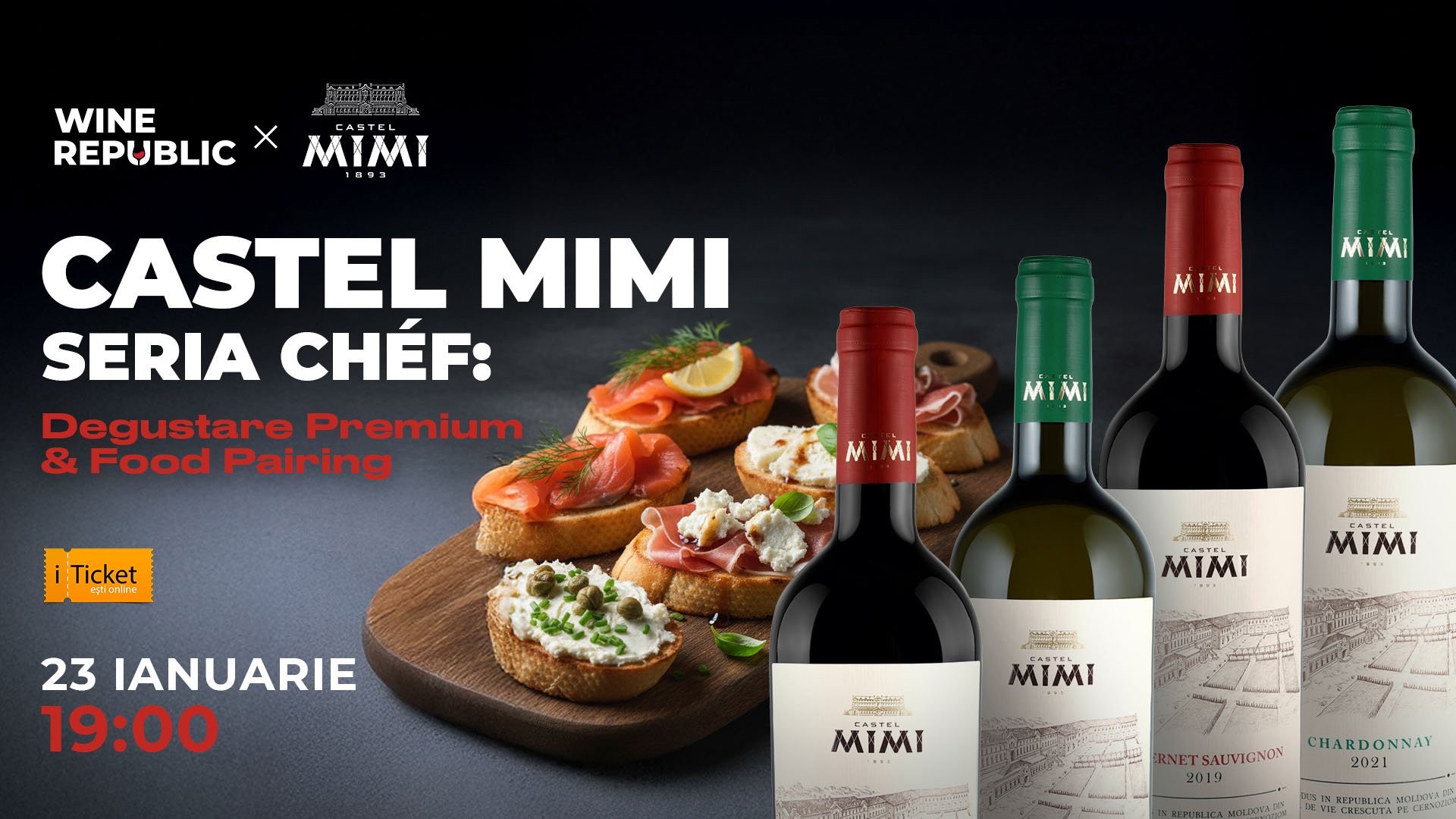 Премиальная дегустация – Castel Mimi | Серия Chéf Wine & Food Pairing