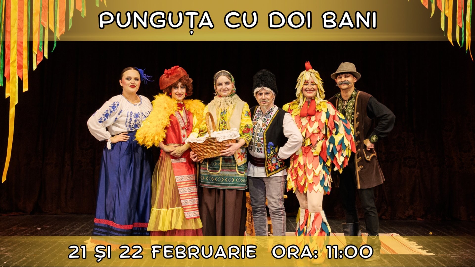 Punguța cu Doi Bani - Spectacol Interactiv pentru Copii  | Teatrul Planeta Clounella | 21/22 FEBRUARIE 2026, 11-00