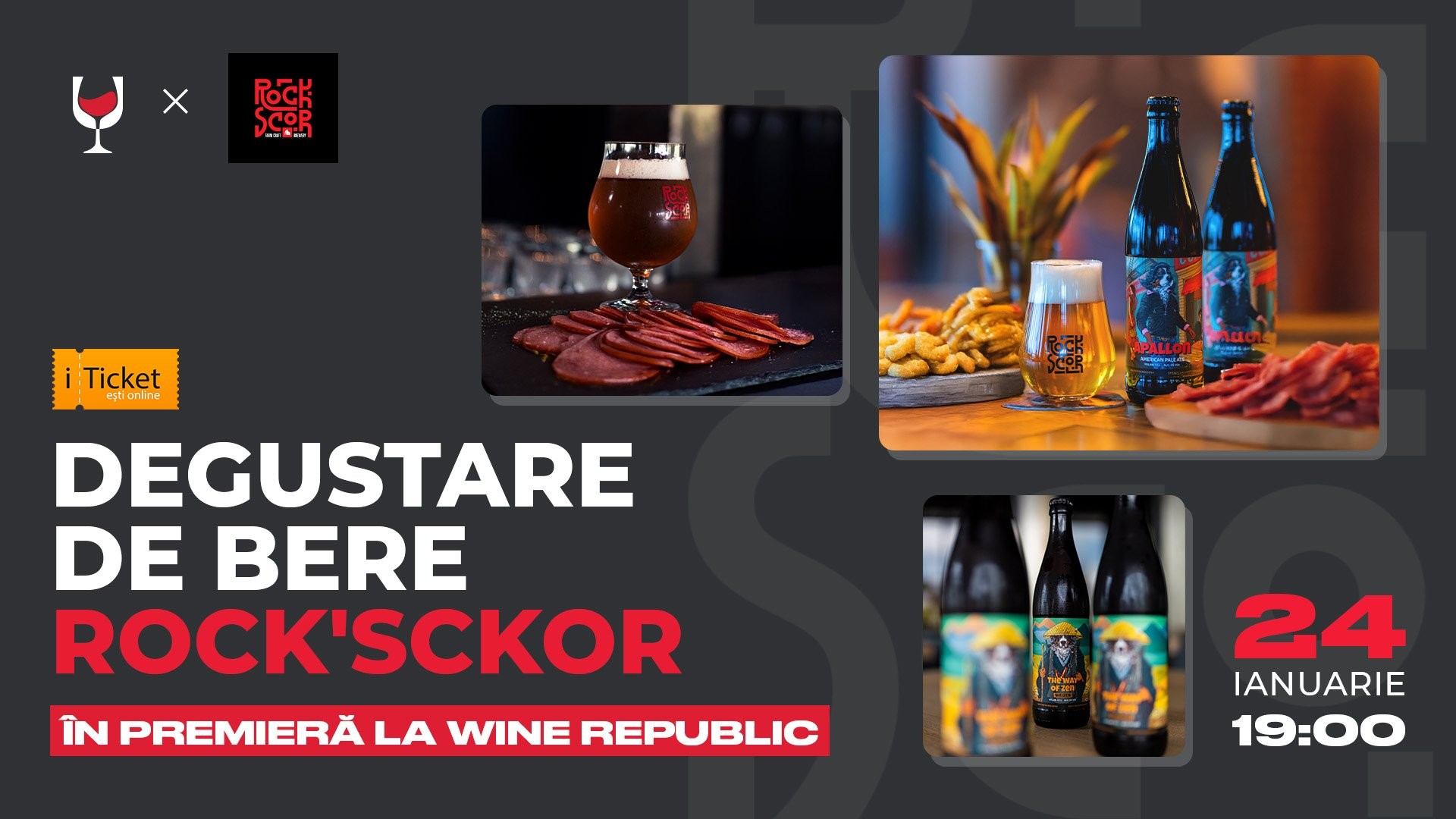 ПРЕМЬЕРА В WINE REPUBLIC:  Дегустация крафтового пива RockScor