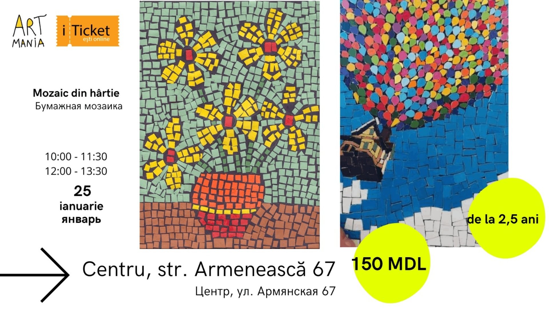 Atelier: Mozaic pe foaie!