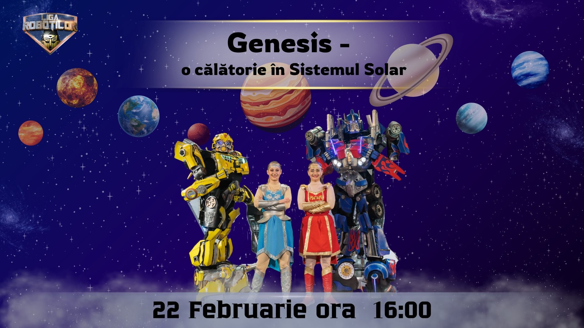 Genesis - Calatorie in Sistemul Solar | Spectacol Interactiv pentru copii | 22 FEBRUARIE 2026 | 16-00
