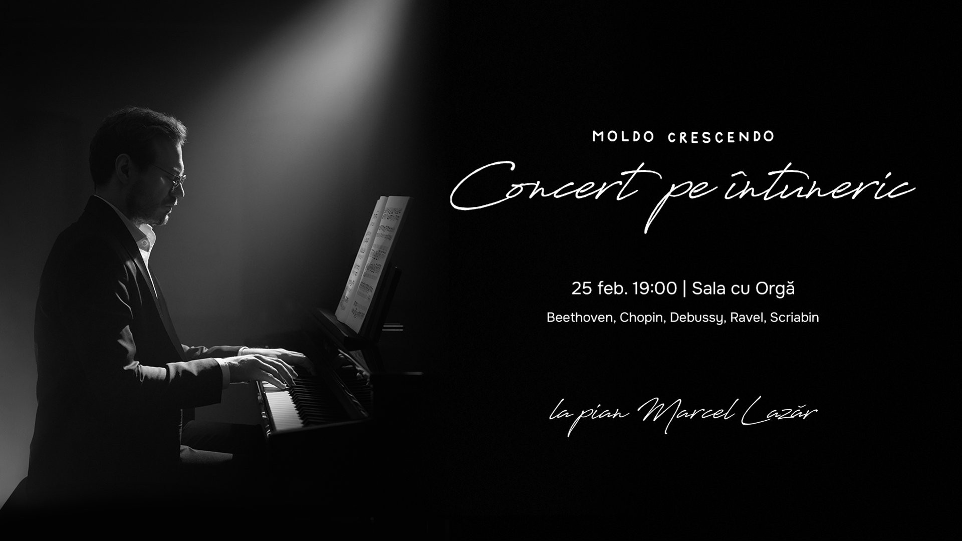 Concert pe întuneric. Lumină!