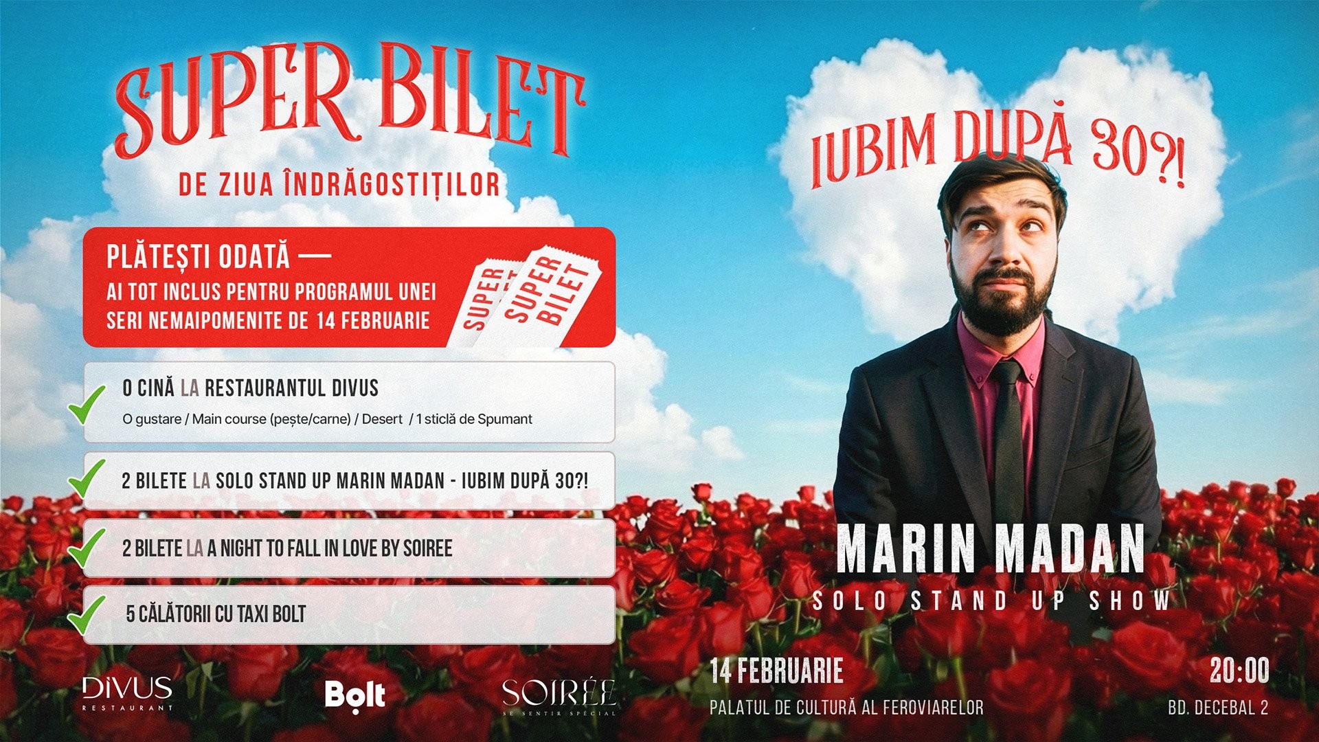 Super Bilet de Ziua Îndrăgostiților