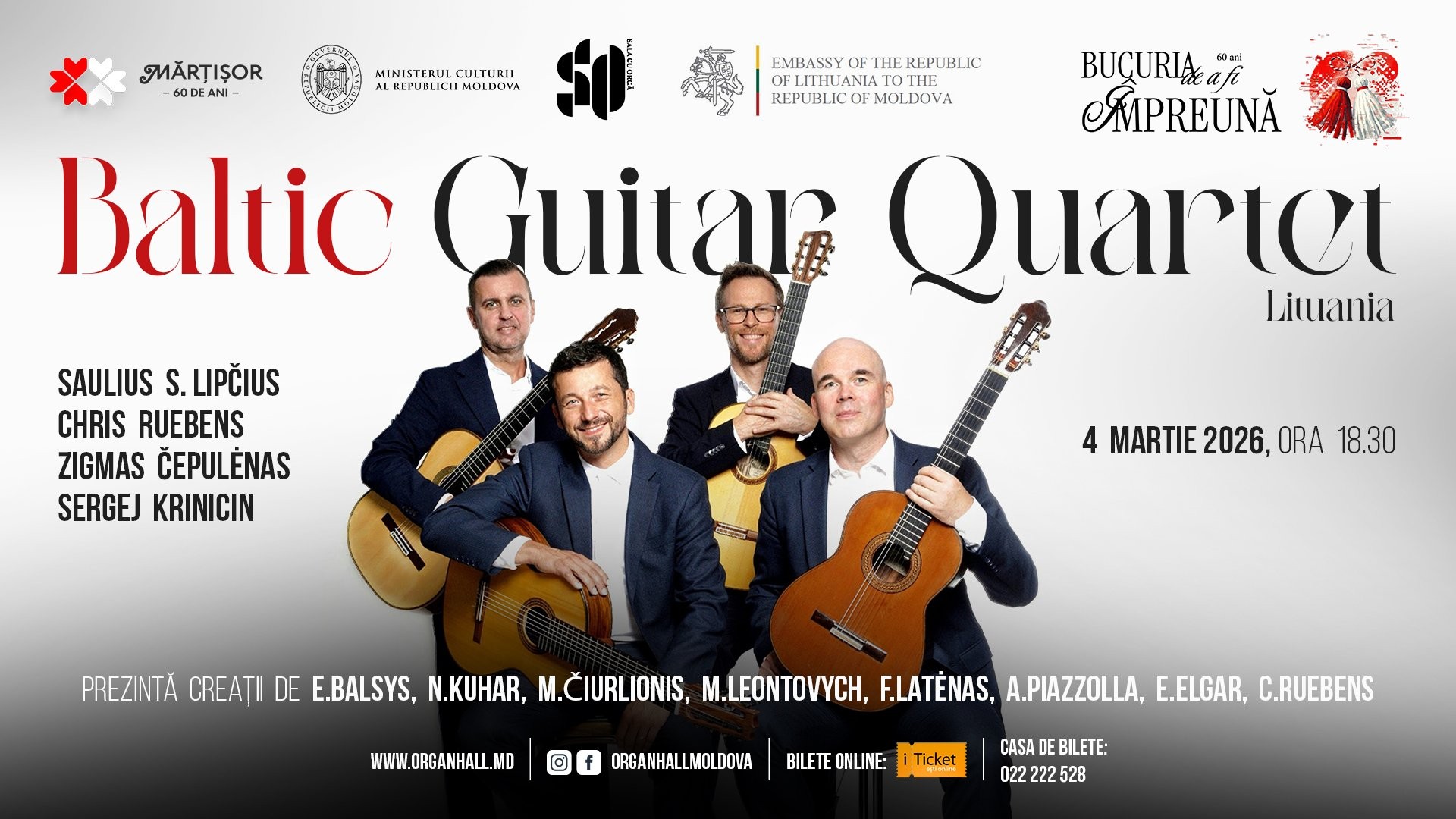 BALTIC GUITAR QUARTET "Mărțișor 2026"