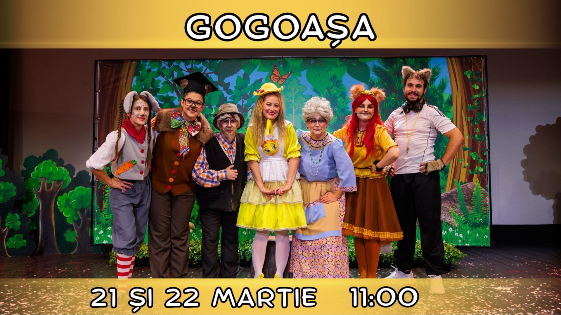 GOGOAȘA - Spectacol Interactiv pentru Copii | Teatrul Planeta Clounella | 21 ȘI 22 MARTIE 2026 | 11-00