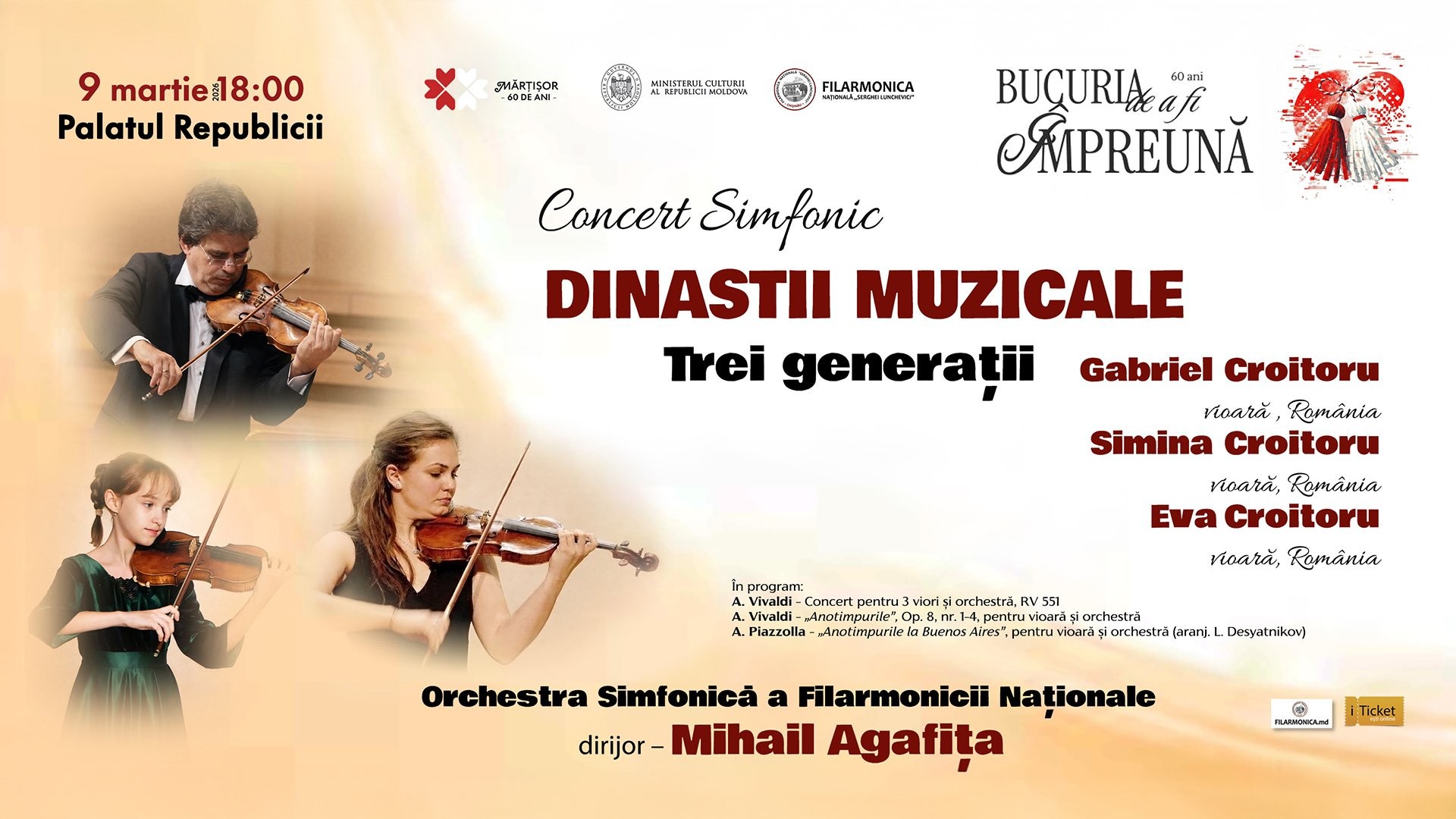 Concert Simfonic: Dinastii muzicale – Trei generații
