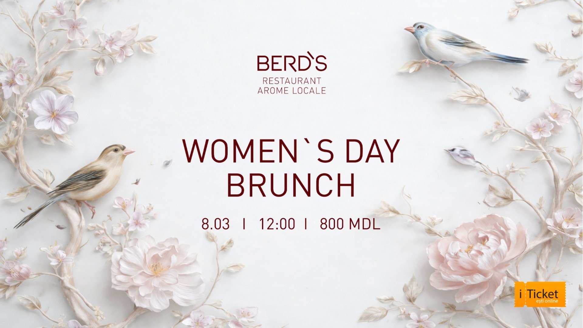 March 8 Brunch at Berd’s Arome Locale