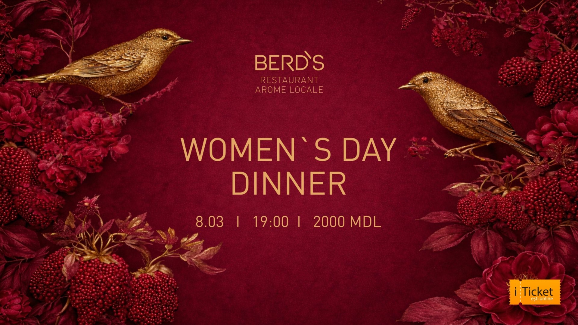 Cină de 8 Martie la Berd’s Arome Locale