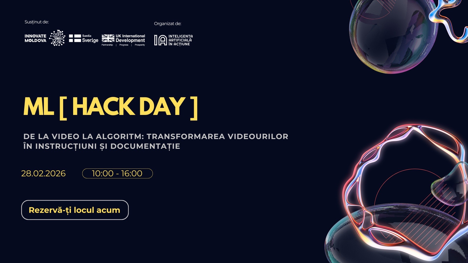 ML Hack Day | De la video la algoritm
