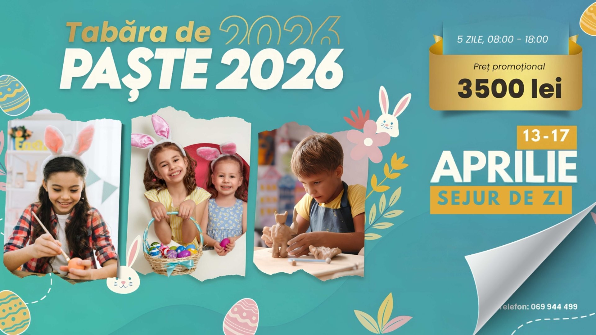 Tabără de Paște cu sejur de zi