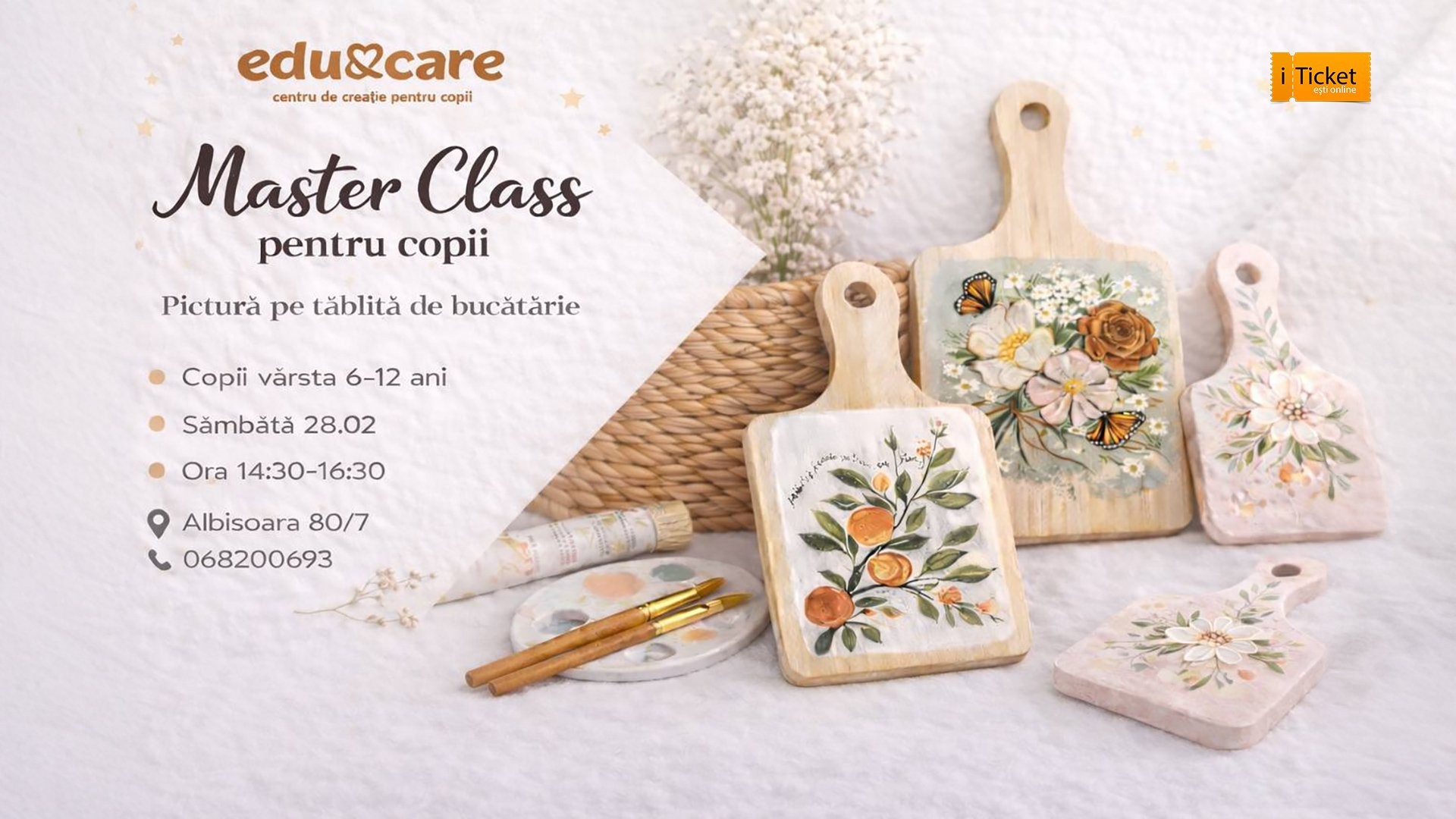 Master Class – Pictură pe tăbliță de bucătărie