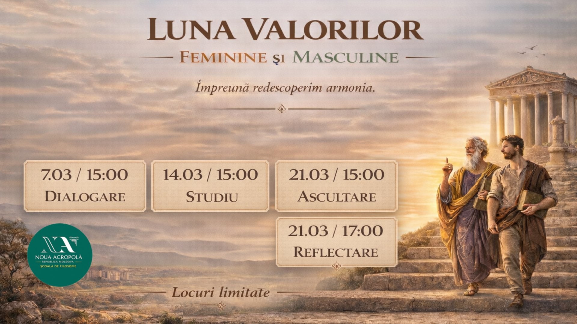 MARTIE - LUNA VALORILOR FEMININE ȘI MASCULINE”