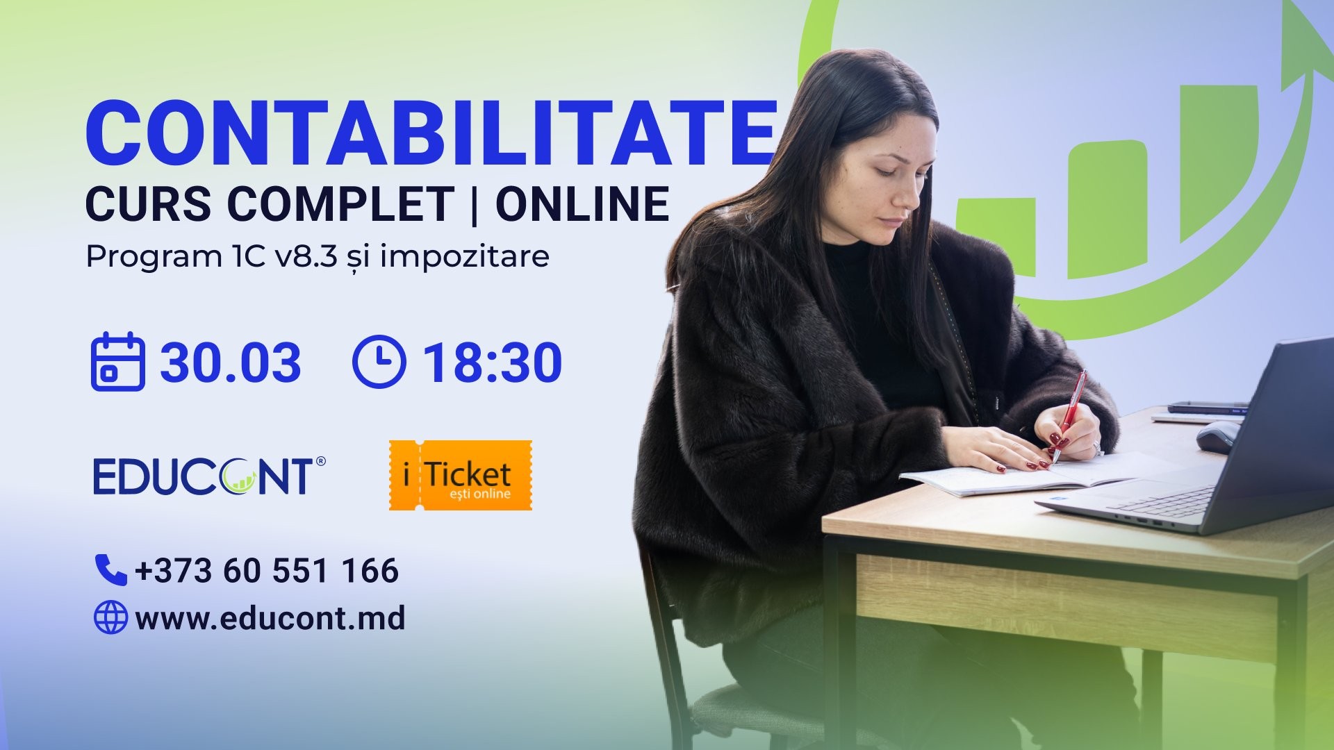CURS CONTABILITATE + 1C 8.3 ONLINE din 30 MARTIE | EDUCONT