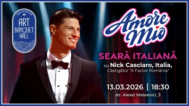 AMORE MIO – Seară Italiană cu Nick Casciaro