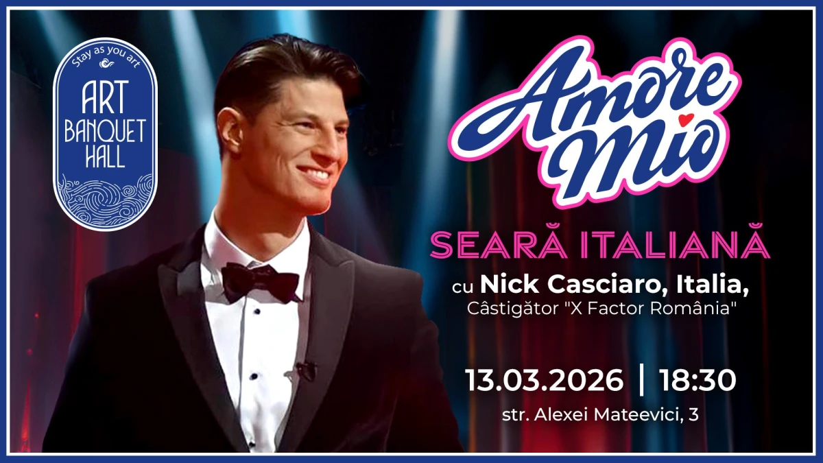 AMORE MIO – Seară Italiană cu Nick Casciaro