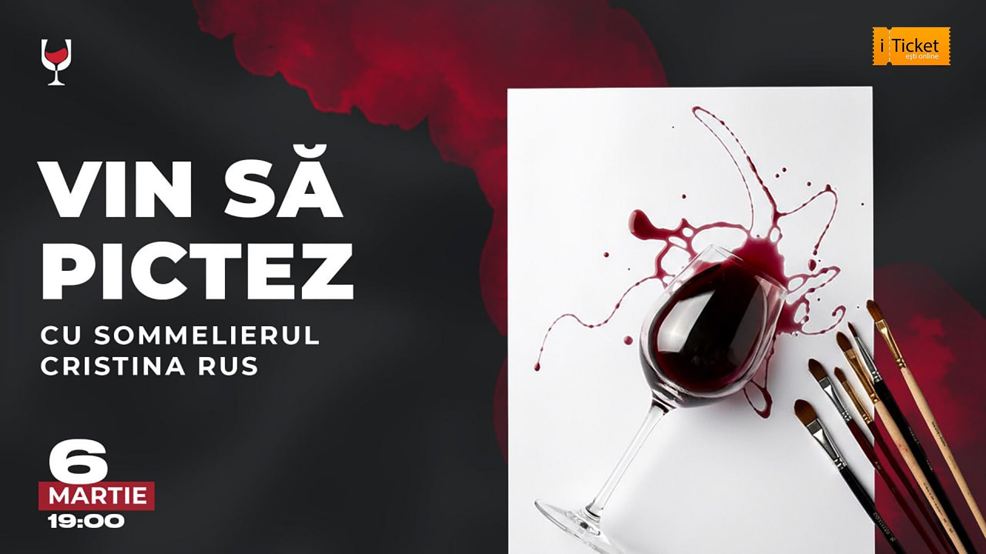 „Vin să pictez” cu sommelierul Cristina Rus