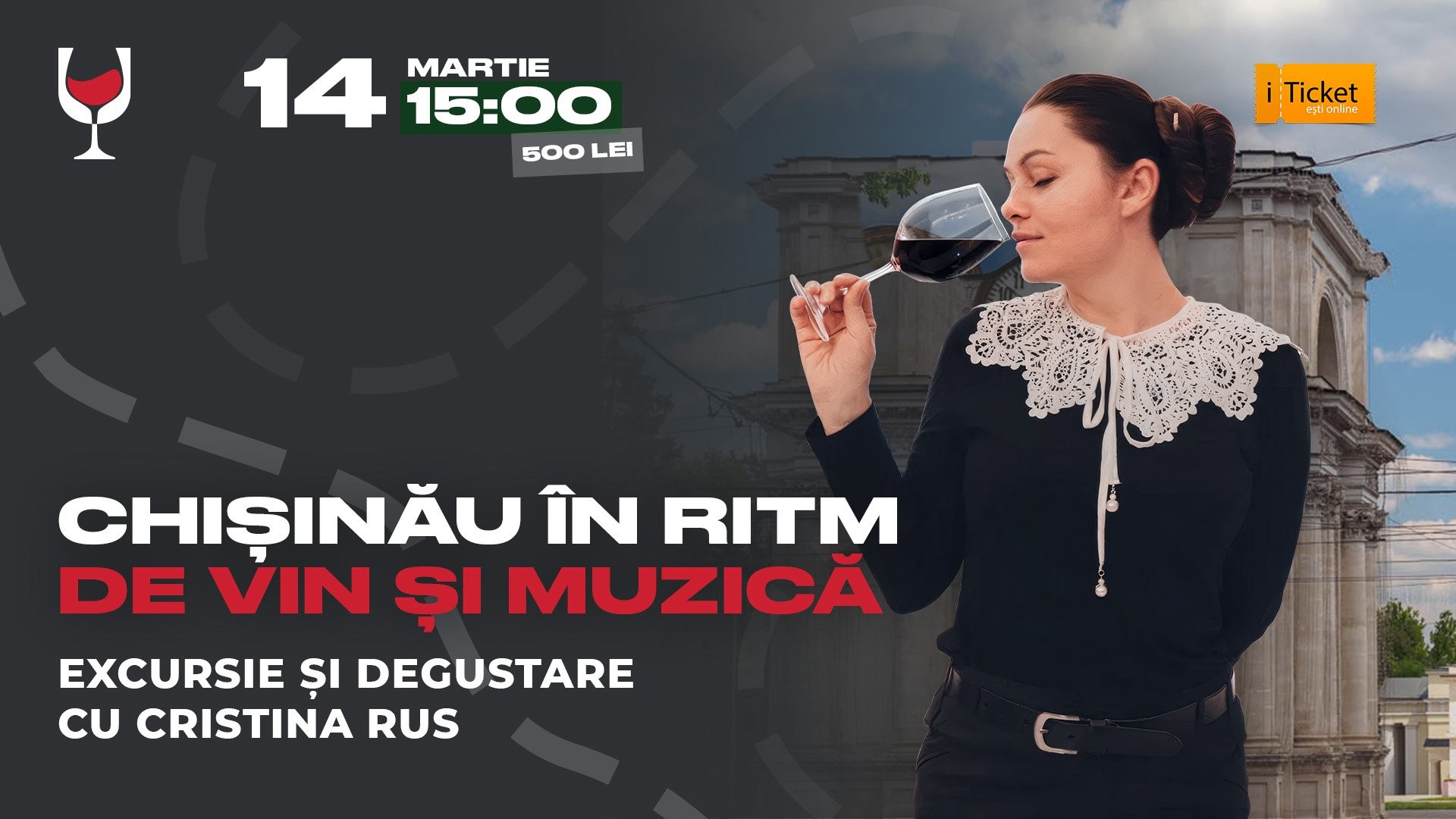 Chișinău în Ritm de Vin și Muzică | Excursie & Degustare cu Cristina Rus