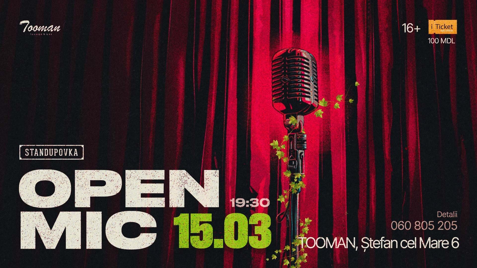 OPEN MIC-ul 15 Martie