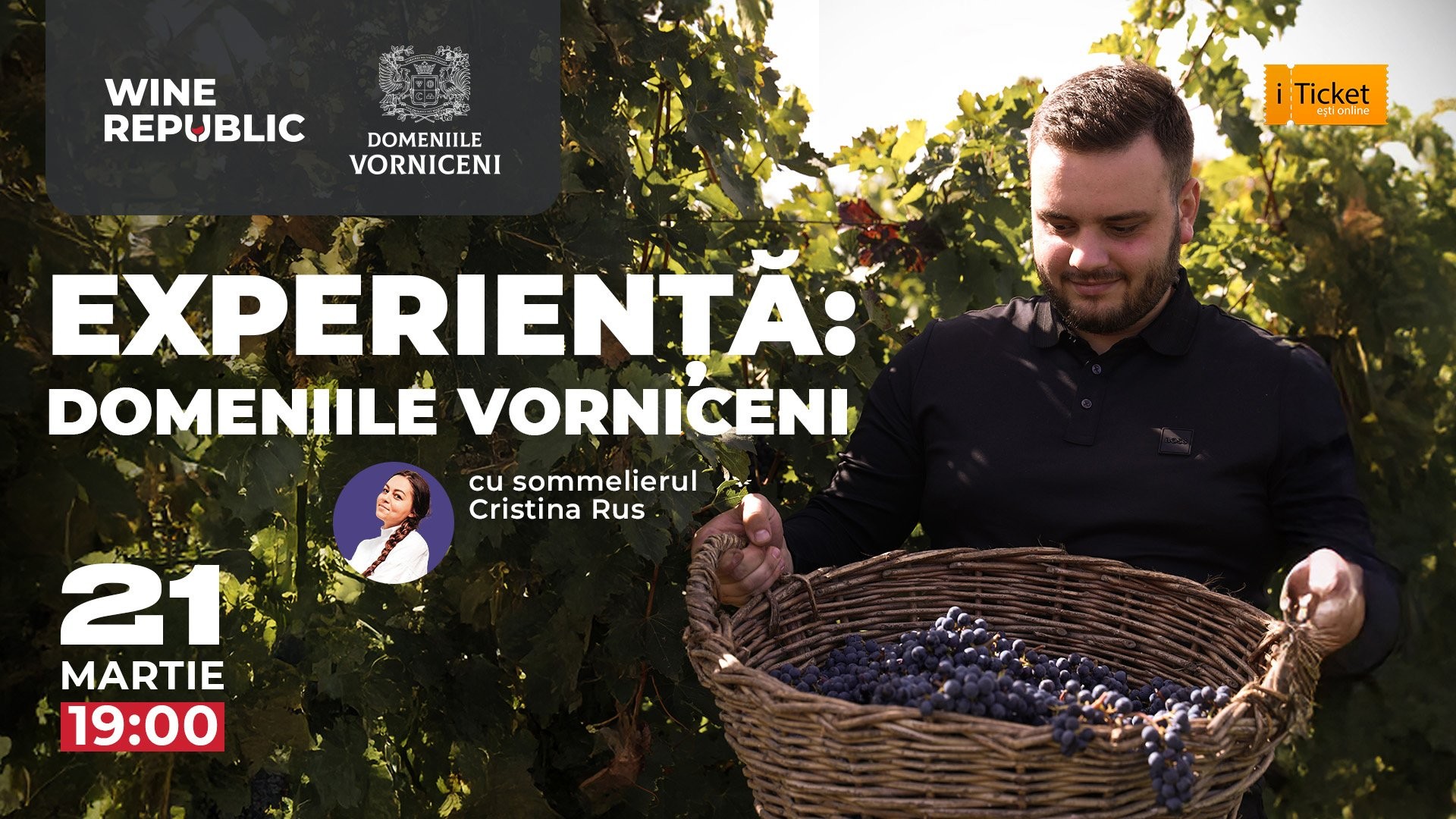 EXPERIENȚĂ: Domeniile Vorniceni cu sommelierul Cristina Rus