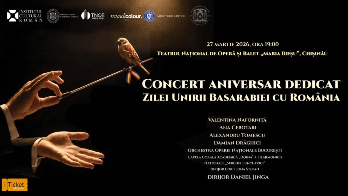 Concert aniversar dedicat Zilei Unirii Basarabiei cu România