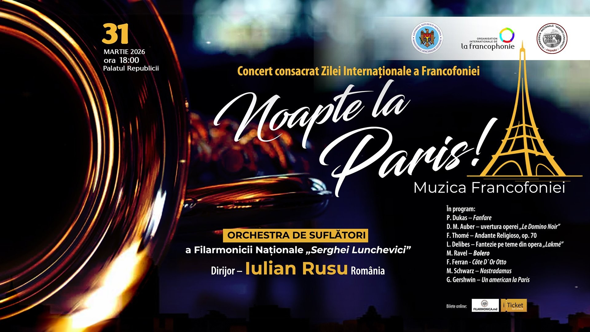 „Noapte la Paris” – Muzica Francofoniei