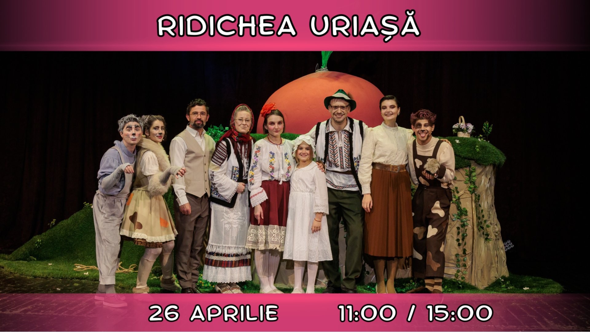 RIDICHEA URIASA  - Spectacol Interactiv pentru Copii | Teatrul Planeta Clounella | 26 APRILIE 2026 | 11-00/ 15-00