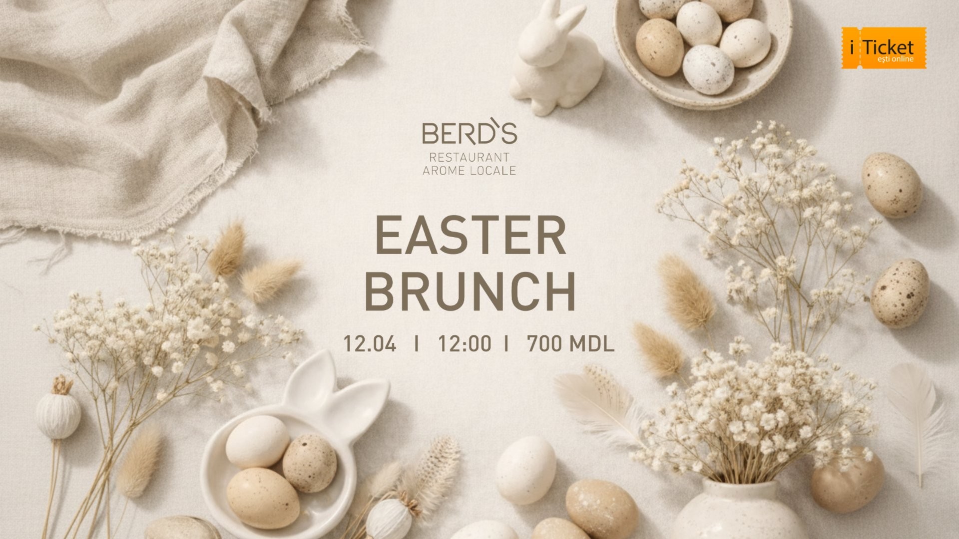 Brunch de Paște la BERD`S Arome Locale Restaurant