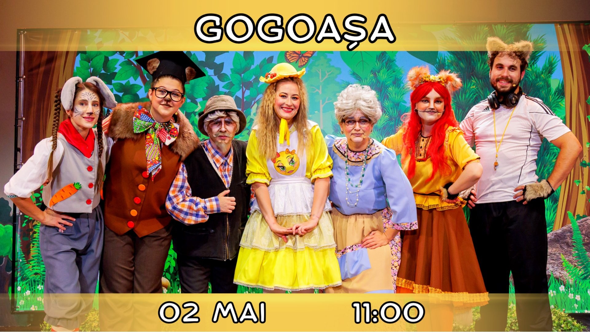 GOGOAȘA - Spectacol Interactiv pentru Copii | Teatrul Planeta Clounella | 02 MAI 2026 | 11-00