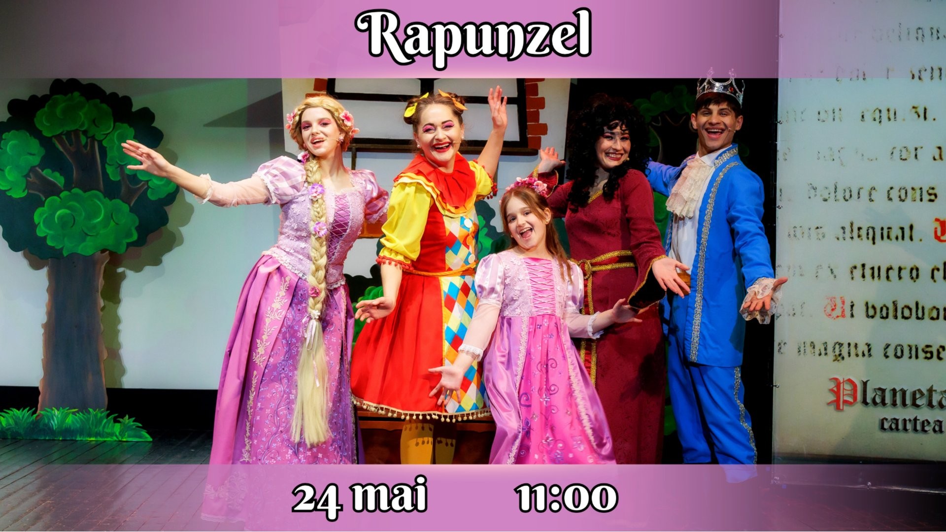 Rapunzel - Spectacol Interactiv pentru Copii | Teatrul Planeta Clounella | 24 MAI 2026 | 11-00