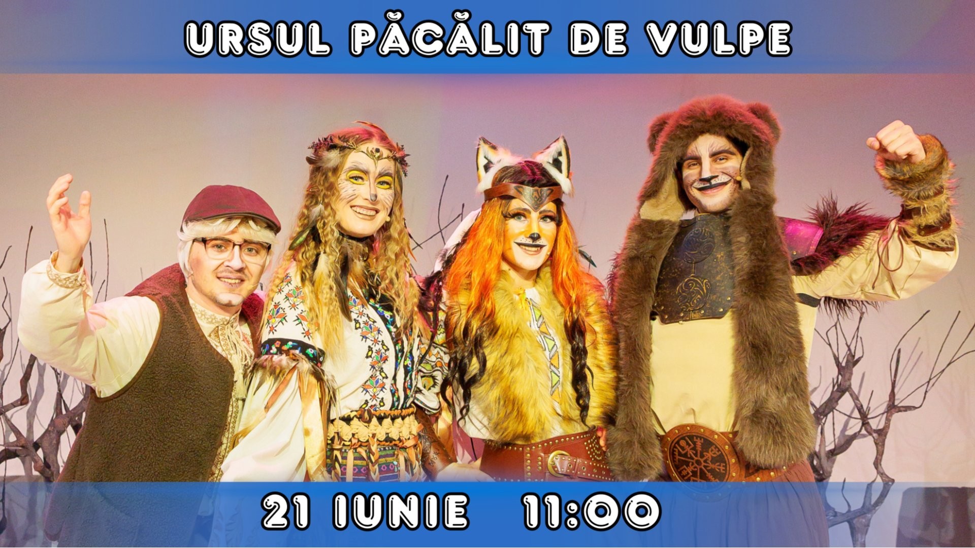 URSUL PĂCĂLIT DE VULPE - Spectacol Interactiv pentru Copii | Teatrul Planeta Clounella | 21 IUNIE 2026 | 11-00