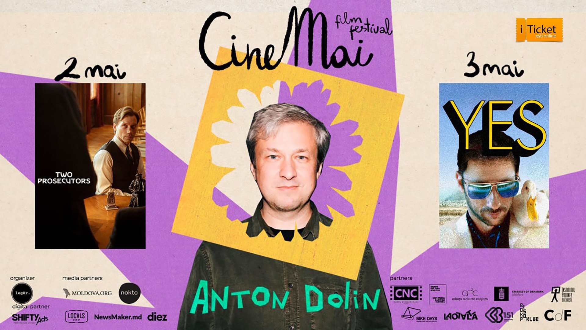 Deschiderea CineMai 2026: Două proiecții speciale cu Anton Dolin, filmele “Two Prosecutors” și „Yes!”