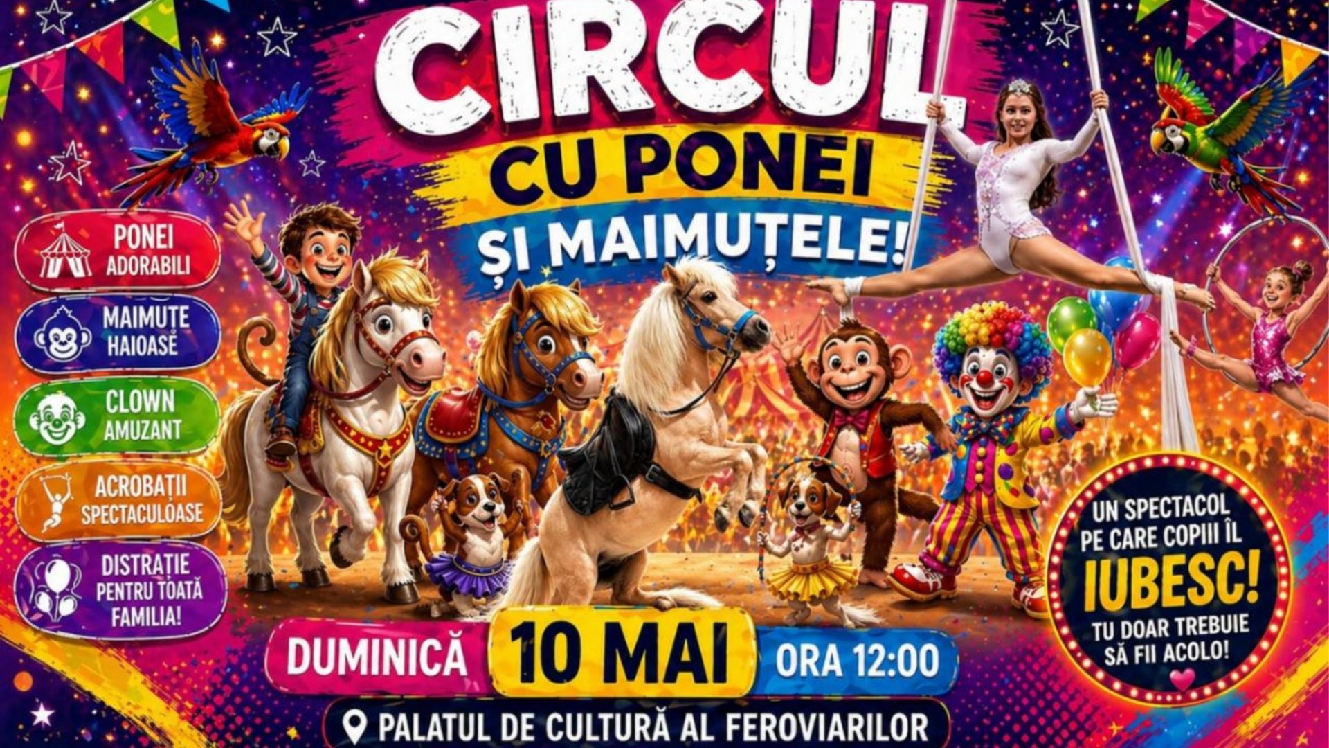 Circul cu Ponei și Maimuțele