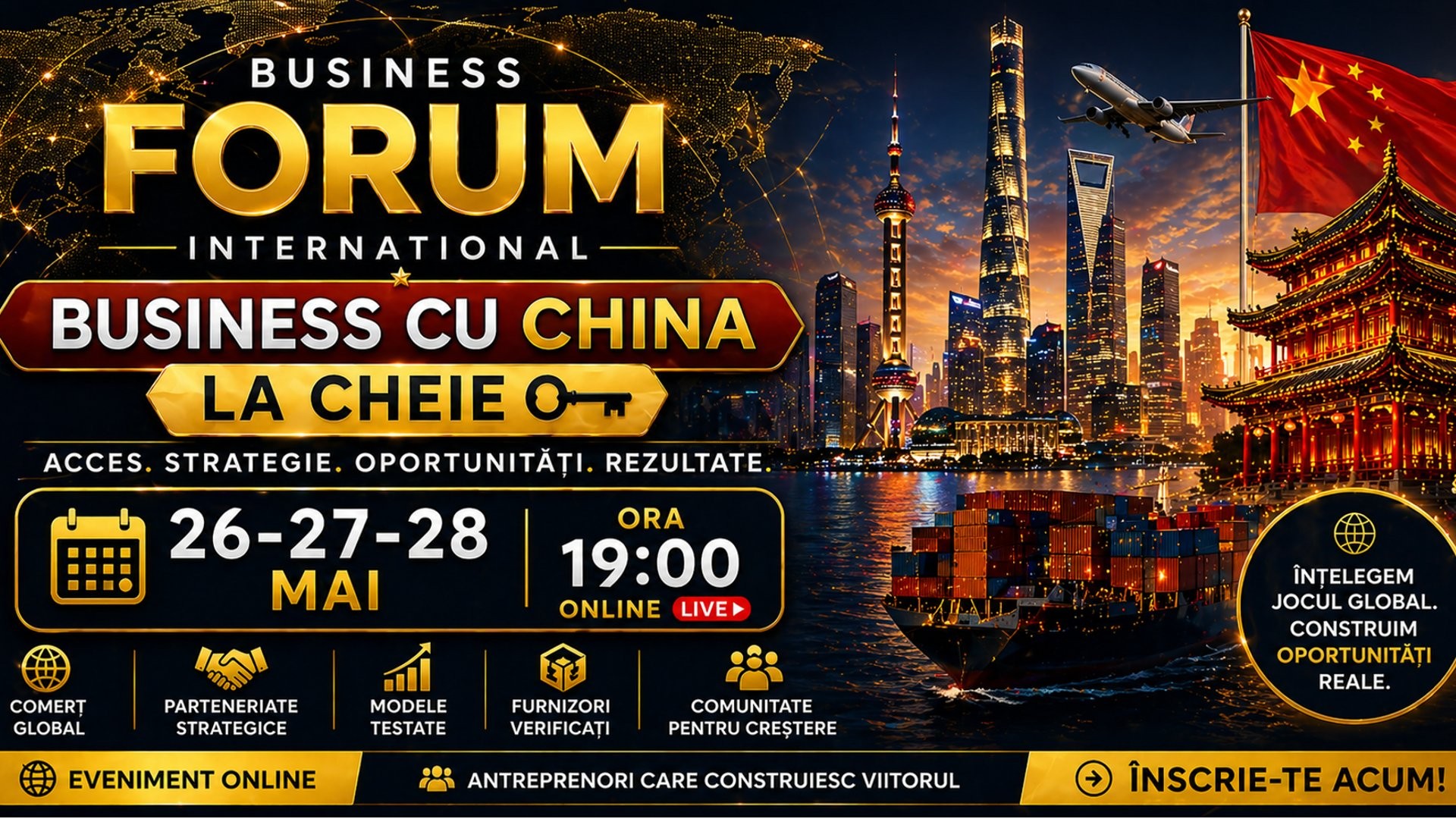 Business Forum Internațional – Business cu China la cheie