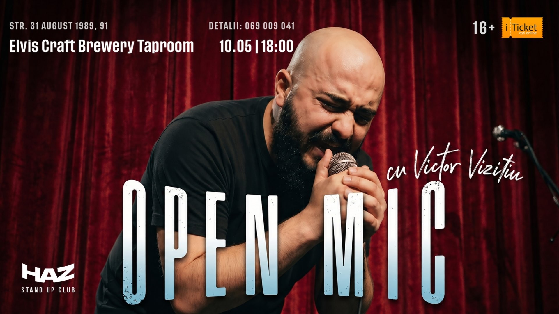 Open Mic cu Victor Vizitiu 10 mai